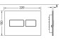 Przycisk spłukujący do WC TECEsolid, spłukiwanie dwoma ilościami wody - mosiądz szczotkowany