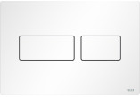 Przycisk spłukujący do WC TECEsolid, spłukiwanie dwoma ilościami wody - biały mat