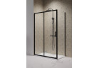 Drzwi Radaway Premium Pro KDJ  150x200 cm, Lewe,  szkło przeźroczyste, profil czarny