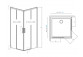 Kabina prysznicowa 100Rx80Lcm szkło przejrzyste chrom Radaway Idea Kdd, 387062-01-01R+387061-01-01L