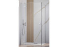 Drzwi prysznicowe Radaway Essenza New Black KDJ 120 cm, lewe, szkło przezroczyste z powłoką Easy Clean, profil chrom