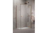 Drzwi prysznicowe Radaway Essenza New Black KDJ 80 cm, prawe, szkło przezroczyste z powłoką Easy Clean, profil miedź szczotkowana