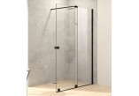 Drzwi prysznicowe suwane Huppe Xtensa 110-120, prawe, szkło przejrzyste czarny profil