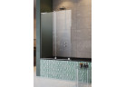 Parawan nawannowy Radaway Furo SL PND II 100, lewy, szkło przejrzyste, 100x150cm, przesuwny, profil chrom