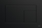 Przycisk spłukujący TECEsquare do WC - szkło czarne, Przyciski czarne