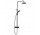 Zestaw natryskowy z termostatem DN15 Dual Shower System, Kludi Dive S, czarny mat