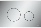 Przycisk spłukujący do WC TECE loop z tworzywa, spłukiwanie dwoma ilościami wody - chrom matowy