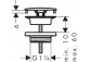 Korek/ Komplet odpływowy Hansgrohe Push-Open 1 1/4