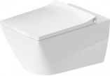 Miska WC Duravit DuraStyle podwieszana Rimless 37x54 cm, lejowa, biała z powłoką WonderGliss