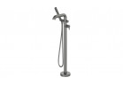 Bateria wannowa z zestawem prysznicowym, Deante Silia, titanium