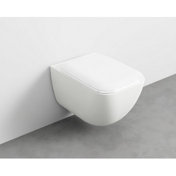 Miska WC podwieszana Cielo Shui 37,5x55x37 cm, Rimless, czarna- sanitbuy.pl