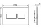 Przycisk spłukujący do WC TECEsolid, spłukiwanie dwoma ilościami wody - mosiądz szczotkowany