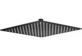 Deszczownica prysznicowa stalowa 250x250mm, Deante Cascada - nero (czarny mat)