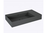 Umywalka ścienna lewa 80x45.5cm, Elita Solid-Surface, anthracite mat