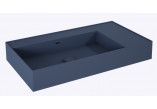 Umywalka ścienna lewa 80x45.5cm, Elita Solid-Surface, blue mat