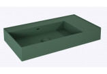 Umywalka ścienna lewa 80x45.5cm, Elita Solid-Surface, green mat