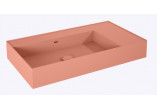 Umywalka ścienna lewa 80x45.5cm, Elita Solid-Surface, pink mat