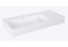 Umywalka ścienna lewa 100.5x45.5cm, Elita Solid-Surface, white mat