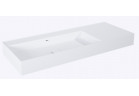 Umywalka ścienna lewa 120.5x45.5cm, Elita Solid-Surface, biały mat