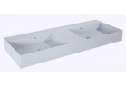 Umywalka ścienna lewa DUO 120.5x45.5cm, Elita Solid-Surface, stone mat