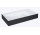 Umywalka ścienna lewa  80.5x45.5cm, Elita Solid-Surface, biały mat/czarny mat