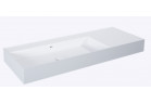 Umywalka ścienna lewa  120.5x45.5cm, Elita Solid-Surface, biały mat/stone mat