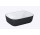 Umywalka nablatowa  45.5x32.5cm, Elita Reni, white hg/black  mat