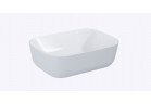 Umywalka nablatowa  45.5x32.5cm, Elita Reni, white hg/stone mat