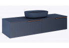 Komoda Soho Slim 160 2S, Elita, navy blue mat