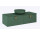 Komoda Look Slim 120 2S, Elita, forest green mat