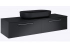 Komoda Look Slim 160 2S, Elita, black mat