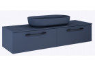 Komoda Look Slim 160 2S, Elita, navy blue mat