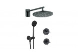 Zestaw prysznicowy podtynkowy, Deante Temisto - nero (czarny mat)