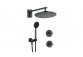 Zestaw prysznicowy podtynkowy z drązkiem, Deante Arnika, nero