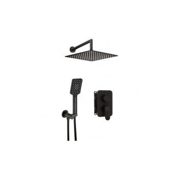 Zestaw prysznicowy podtynkowy z główką prysznicową, Deante Silia, złoto szczotkowane