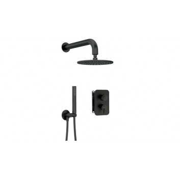 Zestaw prysznicowy podtynkowy z BOXem mieszaczowym, Deante Arnika, nero