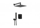 Zestaw prysznicowy podtynkowy z BOXem termostatycznym, Deante Box - nero (czarny mat)