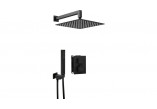 Zestaw prysznicowy podtynkowy z BOXem termostatycznym, Deante Box - nero (czarny mat)