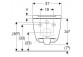 Miska wisząca WC Geberit ONE, TurboFlush, z deską sedesową, biały