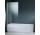 Parawan nawannowy Novellini Aurora 1 - 70x150 cm, składany, profil chrom, szkło przeźroczyste 
