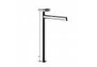 Bateria umywalkowa Gessi Anello, stojąca, wysokość 318mm, wylewka 174mm, korek automatyczny - Black Metal Brushed PVD