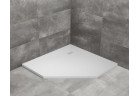 Brodzik konglomeratowy pięciokątny Radaway Kyntos PT 100x100x3cm - biały