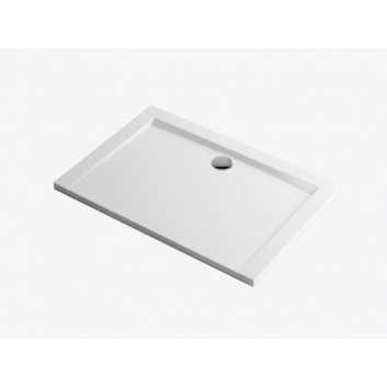 Brodzik prostokątny 90x80cm, niski, Excellent Forma, biały
