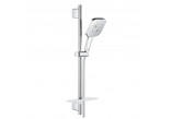 Zestaw z drążkiem prysznicowym Grohe Rainshower SmartActive 130 Cube, 3 strumienie - chrom