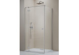 Drzwi prysznicowe Radaway Essenza New KDJ 90 cm, lewe, szkło przezroczyste z powłoką Easy Clean, profil nikiel