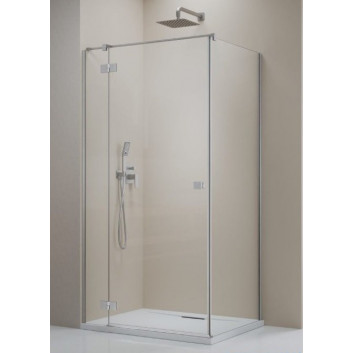 Ścianka boczna S1 70 Radaway Essenza New Black KDJ 66.7-68.2-200cm, profil czarny, szkło przejrzyste