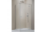 Drzwi prysznicowe Radaway Essenza New KDJ 90 cm, prawe, szkło przezroczyste z powłoką Easy Clean, profil nikiel