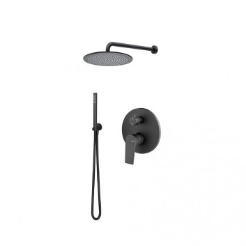 Zestaw natryskowy Vema Timea, podtynkowy, 2 wyjścia wody, deszczownica 20cm, chrom