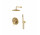 Zestaw natryskowy podtynkowy Vema Otago, brushed gold