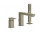 PYTAJ O RABAT ! Bateria wannowa 3-otworowa Gessi Rettangolo na brzeg wanny - finox brushed nickel